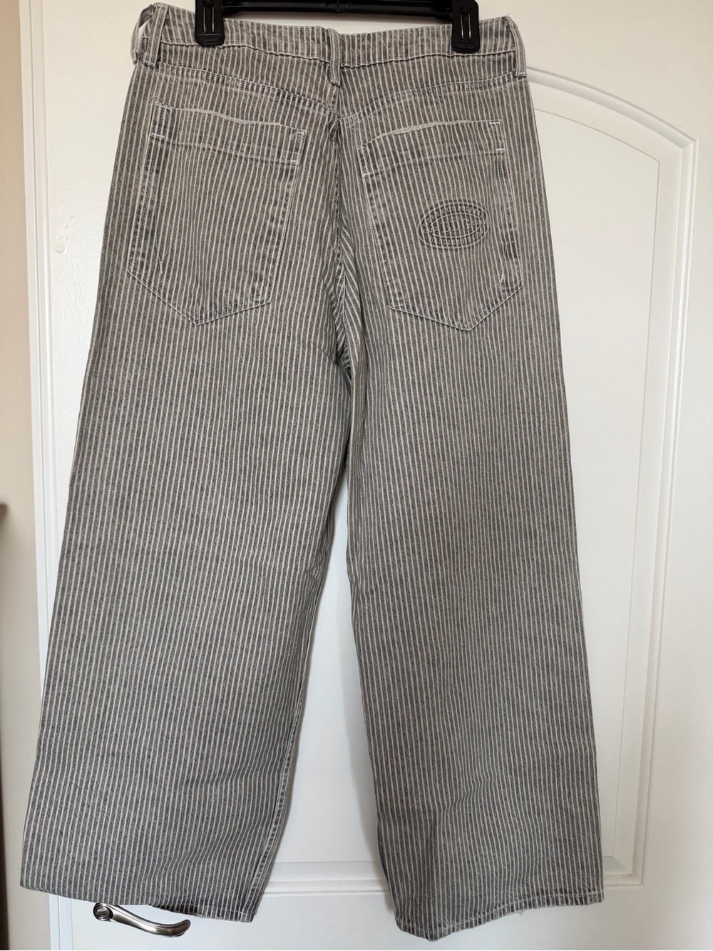 NWOT Urban Outfitters Jaya Ticking Stripe Low Rise Wide Leg Boyfriend Jeans 29 - Picture 8 of 15